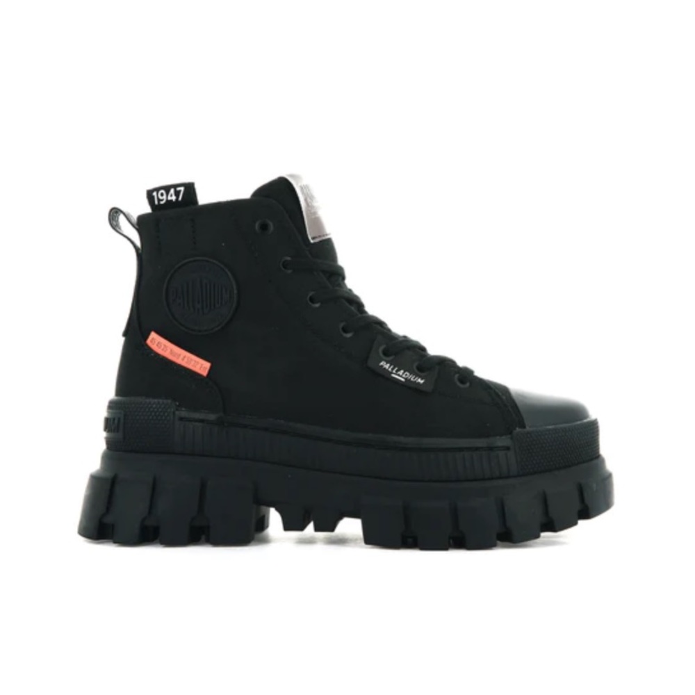 Palladium ‘Revolt HI TX’ Sneaker Boots Lug Sole Platform New - Black - Size 8